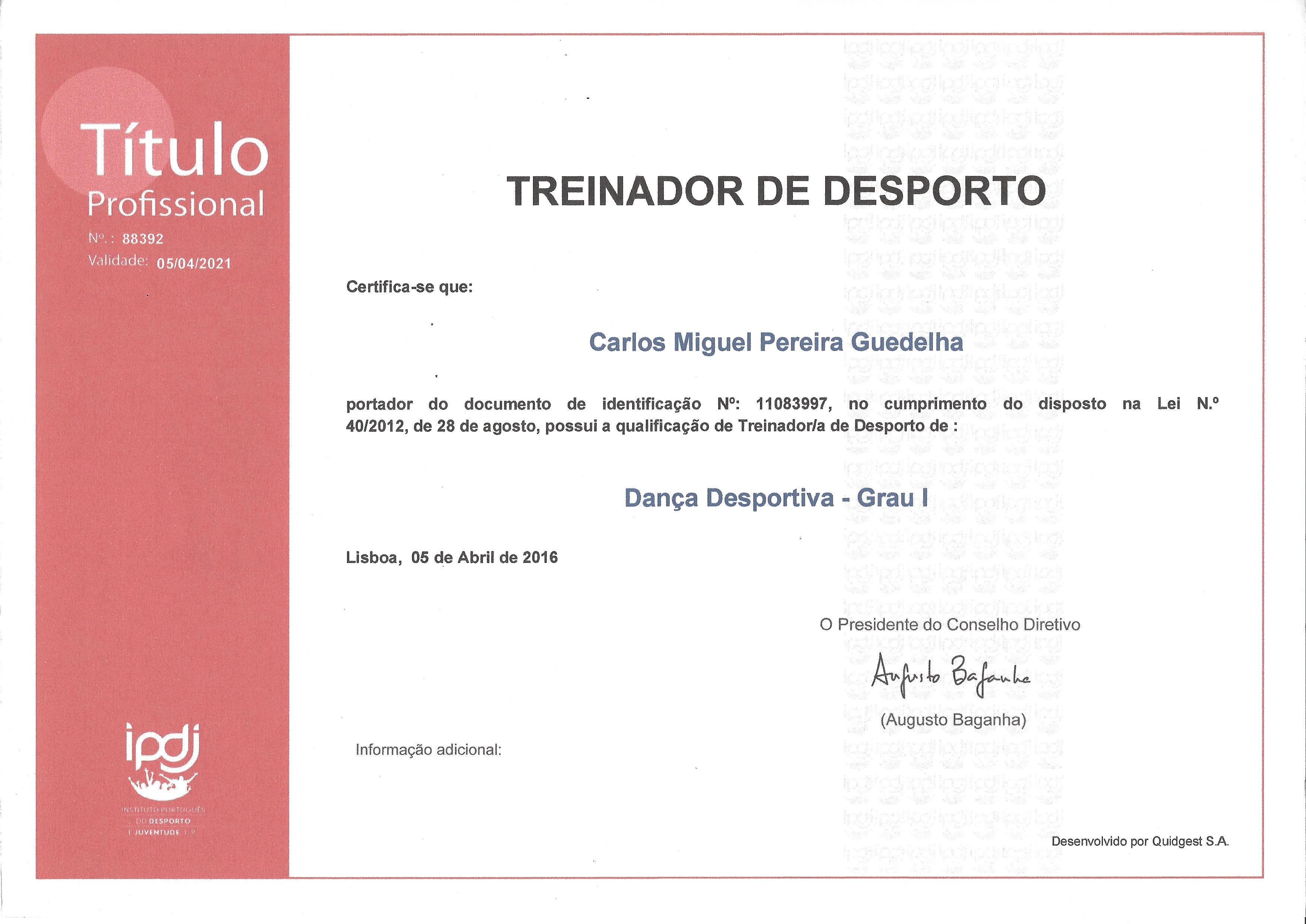 Treinador de Desporto